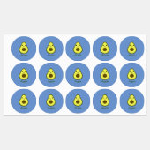 Geweldige Kawaii Avocado Labels (Vel)