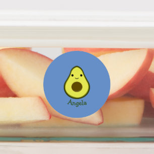 Geweldige Kawaii Avocado Labels