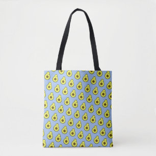Geweldige Kawaii avocado-patroon Tote Bag