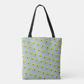 Geweldige Kawaii avocado-patroon Tote Bag (Achterkant)