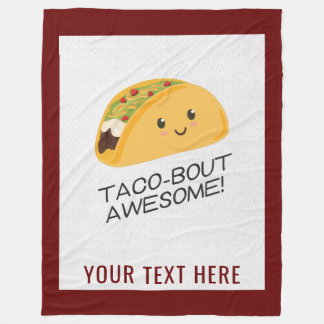 Geweldige Kawaii Taco Blanket Fleece Deken