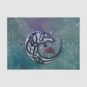 Geweldige Keltische wolf met boom Tissuepapier (Voorkant)