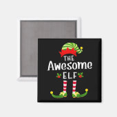 Geweldige Kerst Elf Matching Pyjama Kerstfeest Magneet (Voorkant / Achterkant)