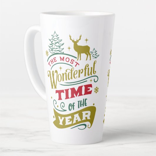 Geweldige kerst latte mok (Linkerhoek)