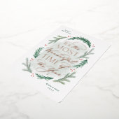 Geweldige kerstaekaart voor de meeste jaren folie uitnodiging (Gedraaid)