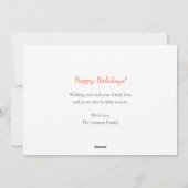 Geweldige kerstboom feestdagenkaart (Achterkant)