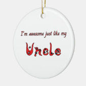 Geweldige kerstboom voor oom keramisch ornament (Links)
