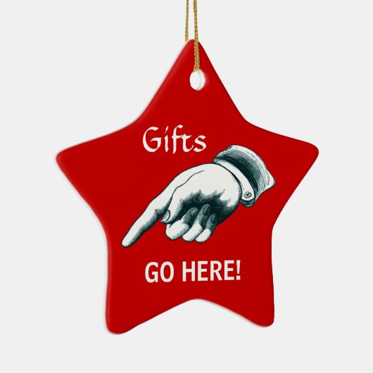 Geweldige kerstboomversiering keramisch ornament (Rechts)