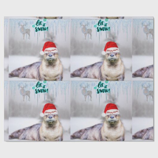 Geweldige kerstcadeaubonade van de Otter Cadeaupapier (Vlak)