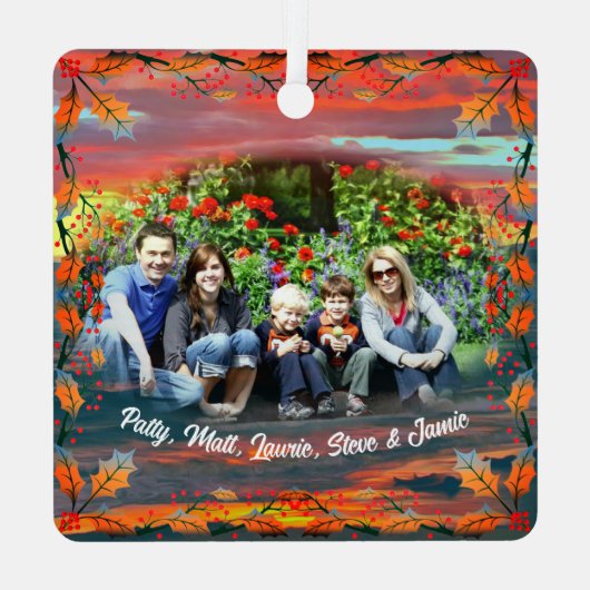 Geweldige kerstdag 1490 metalen ornament (Achterkant)