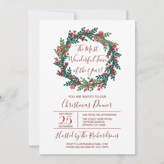 Geweldige kerstfeestdag kaart (Voorkant)