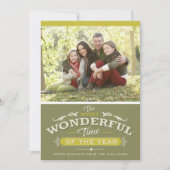 Geweldige kerstfoto van het jaar feestdagenkaart (Voorkant)