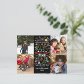 Geweldige kerstfoto van het jaar feestdagenkaart (Staand voorkant)