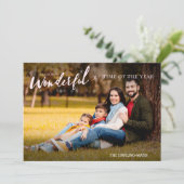 Geweldige kerstfoto van het jaar feestdagenkaart (Staand voorkant)