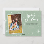 Geweldige kerstfoto van het jaar feestdagenkaart (Achterkant)