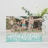 Geweldige kerstfoto van Merry Feestdagenkaart (Staand voorkant)