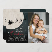 Geweldige kerstfotokaart feestdagenkaart (Voorkant / Achterkant)