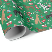 Geweldige kersthonden cadeaupapier (Rol Hoek)