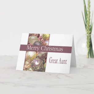Geweldige kerstkaart voor tante Merry Feestdagen Kaart