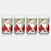Geweldige Kerstman Blikvorm Glas (Links)