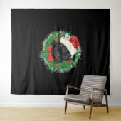 Geweldige kerstShirt Wandkleed (In Situ (horizontaal))