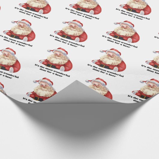Geweldige kersttijd voor de kerstman cadeaupapier (Hoek)