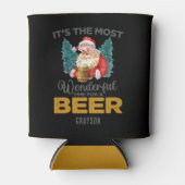 Geweldige kersttijd voor een biernaam blikjeskoeler (Voorkant)