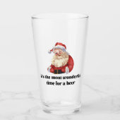 Geweldige kersttijd voor een biertje glas (Voorkant)