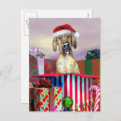 Geweldige kerstverrassingsbrindle UC Feestdagenkaart (Voorkant / Achterkant)