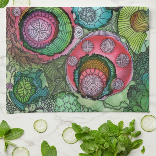 "Geweldige" keukenhanddoek (Gevouwen)