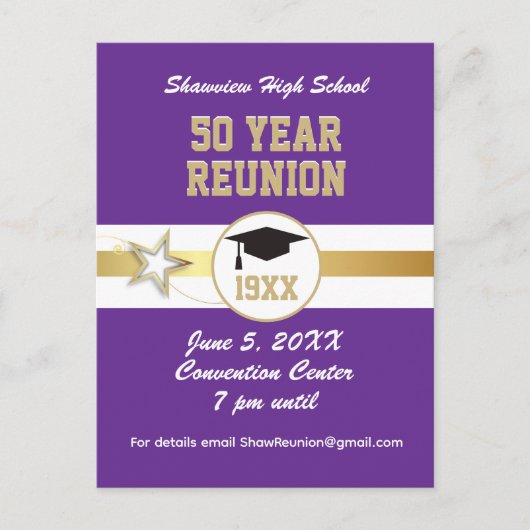 Geweldige keuze! Class Reunion Invite Briefkaart (Voorkant)