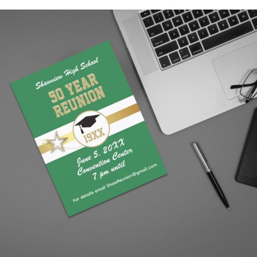 Geweldige keuze! Elk jaar Klasse Reunion Briefkaar Briefkaart