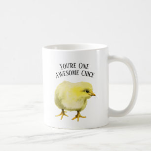 Geweldige keuze   Funny Pun Baby Chicken Bird Koffiemok