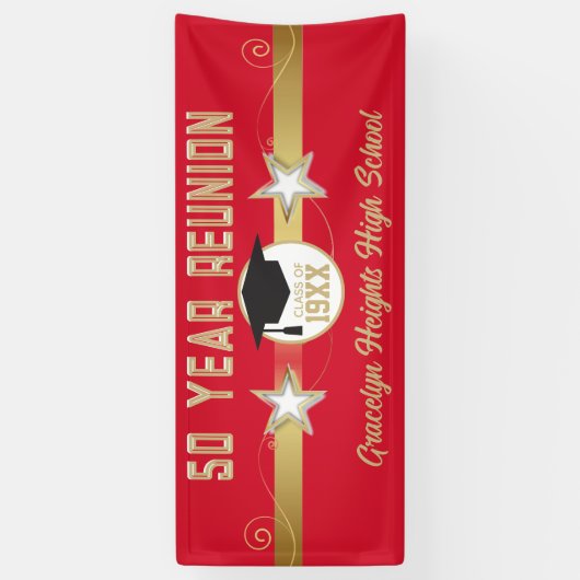 Geweldige keuze! Viering! Klassenreüniebanner Spandoek (Verticaal)