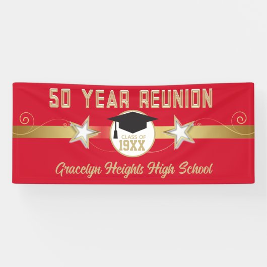 Geweldige keuze! Viering! Klassenreüniebanner Spandoek (Horizontaal)