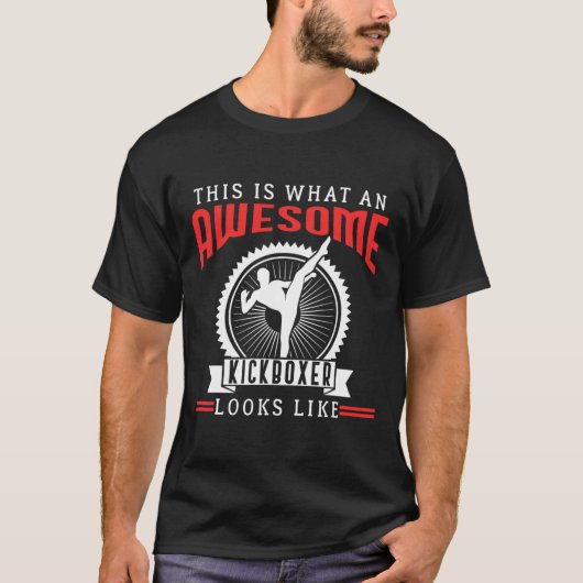 Geweldige Kickboxer Kickboksen Grappige Quotes Fan T-shirt (Voorkant)