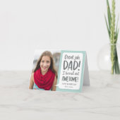 Geweldige Kind bewerkbare kleuren Vaderdag Kaart (Voorkant)