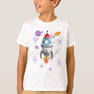 Geweldige Kinder Ruimtereis met Planeten T-shirt