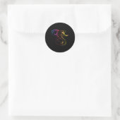 Geweldige King Cobra Snake Ronde Sticker (Tas)