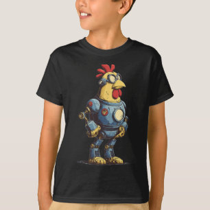 Geweldige kip robot voor toekomstige dierenliefheb t-shirt