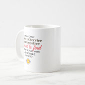 Geweldige Klantenservicevertegenwoordiger Geperson Koffiemok (Voorkant links)