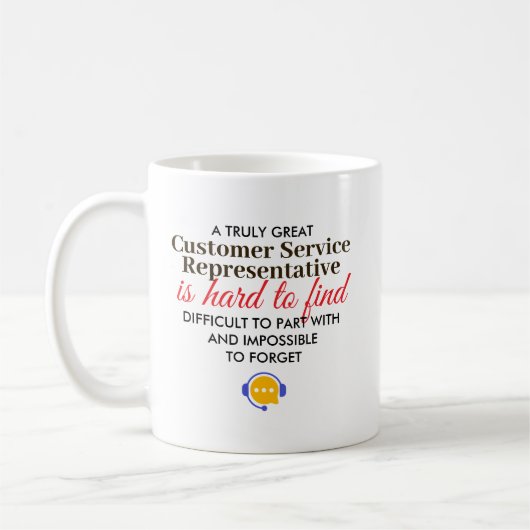 Geweldige Klantenservicevertegenwoordiger Geperson Koffiemok (Links)