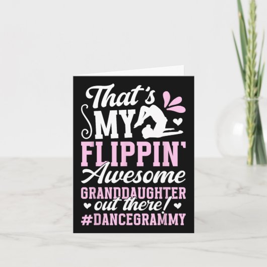 Geweldige kleindochter Dance Grammy van een danser Kaart (Voorkant)