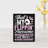 Geweldige kleindochter Dance Grammy van een danser Kaart (Gele Bloem)