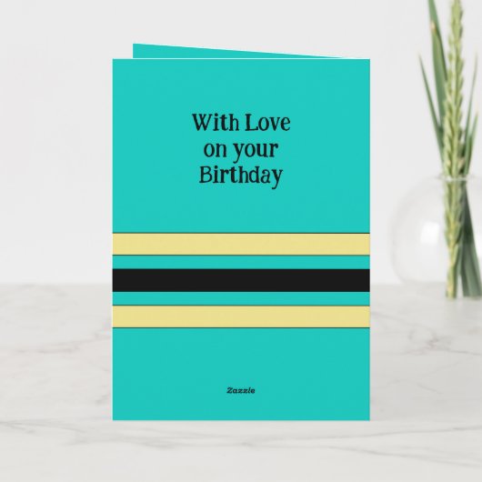 Geweldige kleinzoon toevoegen foto turquoise birth kaart (Achterkant)