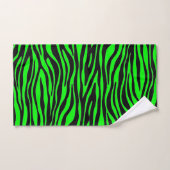 Geweldige kleurencombinatie Lime Green-Zebra Bad Handdoek (Handdoek)