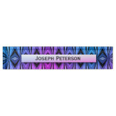 Geweldige kleurendiamantontwerp naambordje (Voorkant)