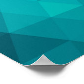 Geweldige kleurig driekleurenpatroon met coole tre poster (Hoek)