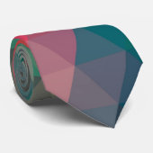 Geweldige kleurig driekleurenpatroon met coole tre stropdas (Opgerold)