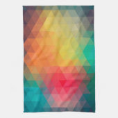 Geweldige kleurig driekleurenpatroon met coole tre theedoek (Verticaal)